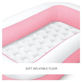 INTEX Rectangular Kids Pink Swimming Pool 66"x40"x10"